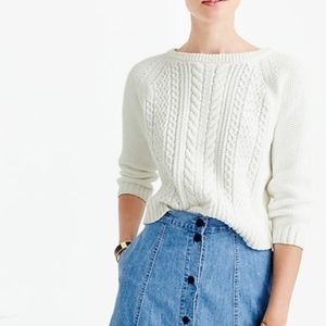 J. CREW Cable Chunky Sweater Lavender